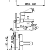 Tender-Miscelatore-monocomando-vasca-completo-di-supporto-doccetta- doccetta-monogetto-e-flessibile-in-ABS-da-150-cm-2